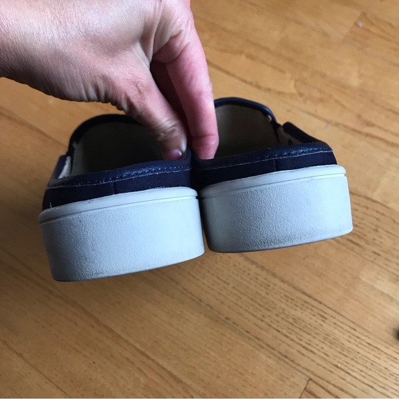 Spenco barbados shoes suede bow mules navy blue womens size 6.5 slides slip on - Picture 6 of 11